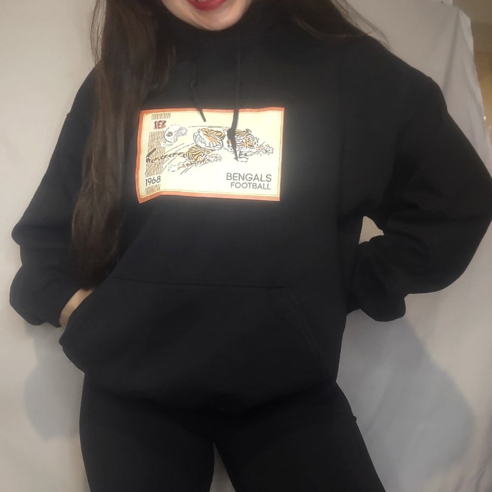 Old School Cincinnati Bengals Hoodie